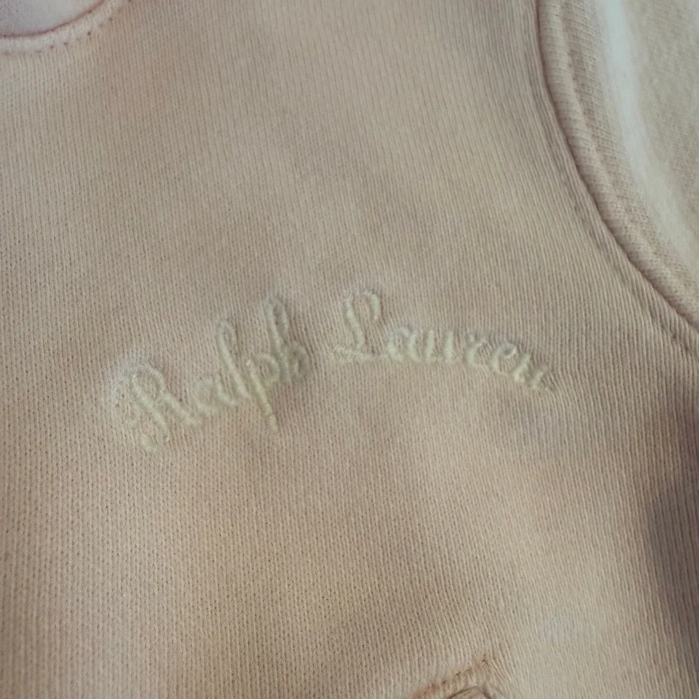 Ralph Lauren Baby‎ Girls Pink Varsity Hooded Sweatshirt Snap Front Jacket
